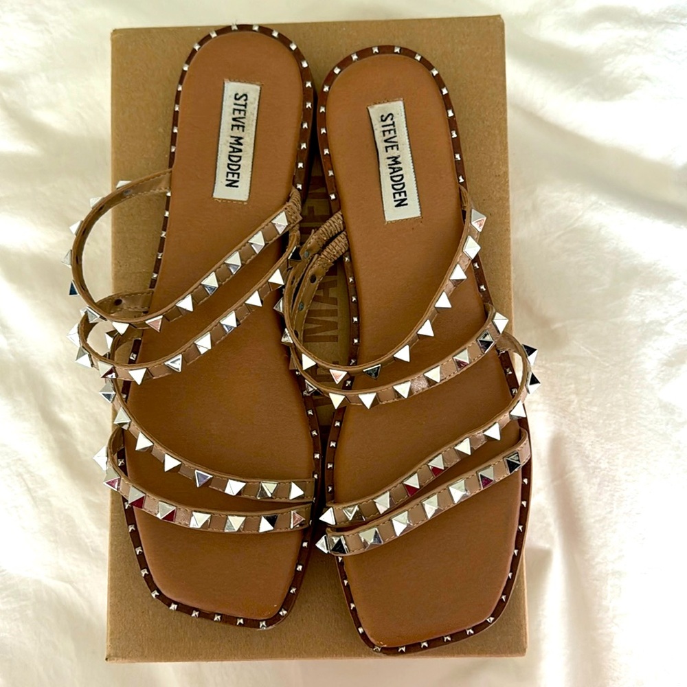 Steve Madden Skyler Sandal - Tan Size 10